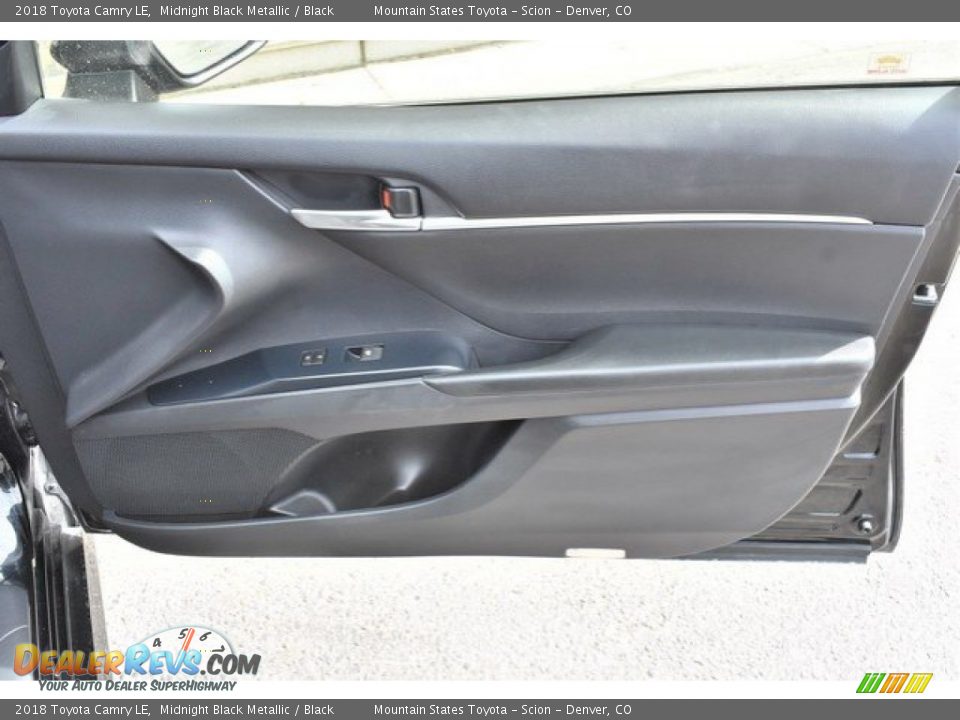 2018 Toyota Camry LE Midnight Black Metallic / Black Photo #25