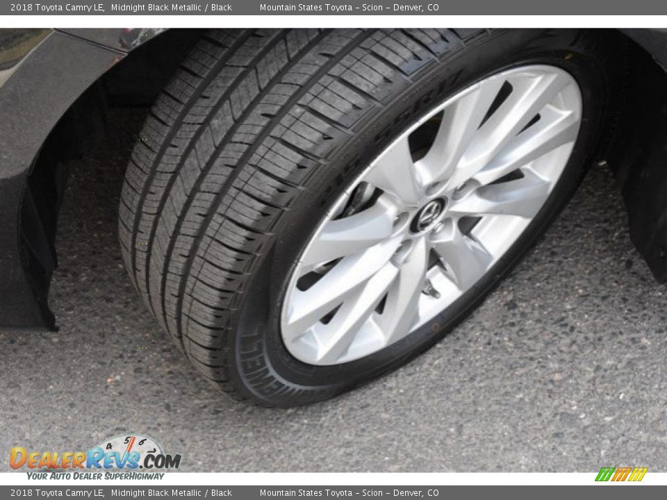 2018 Toyota Camry LE Midnight Black Metallic / Black Photo #28