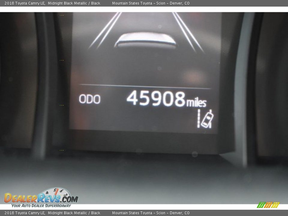 2018 Toyota Camry LE Midnight Black Metallic / Black Photo #29