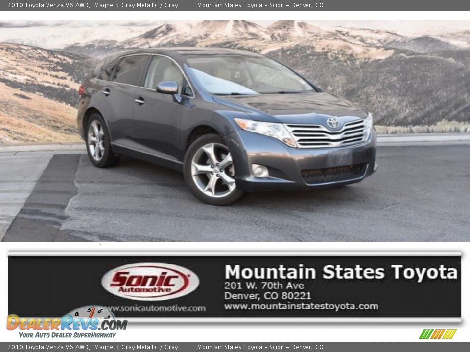 2010 Toyota Venza V6 AWD Magnetic Gray Metallic / Gray Photo #1
