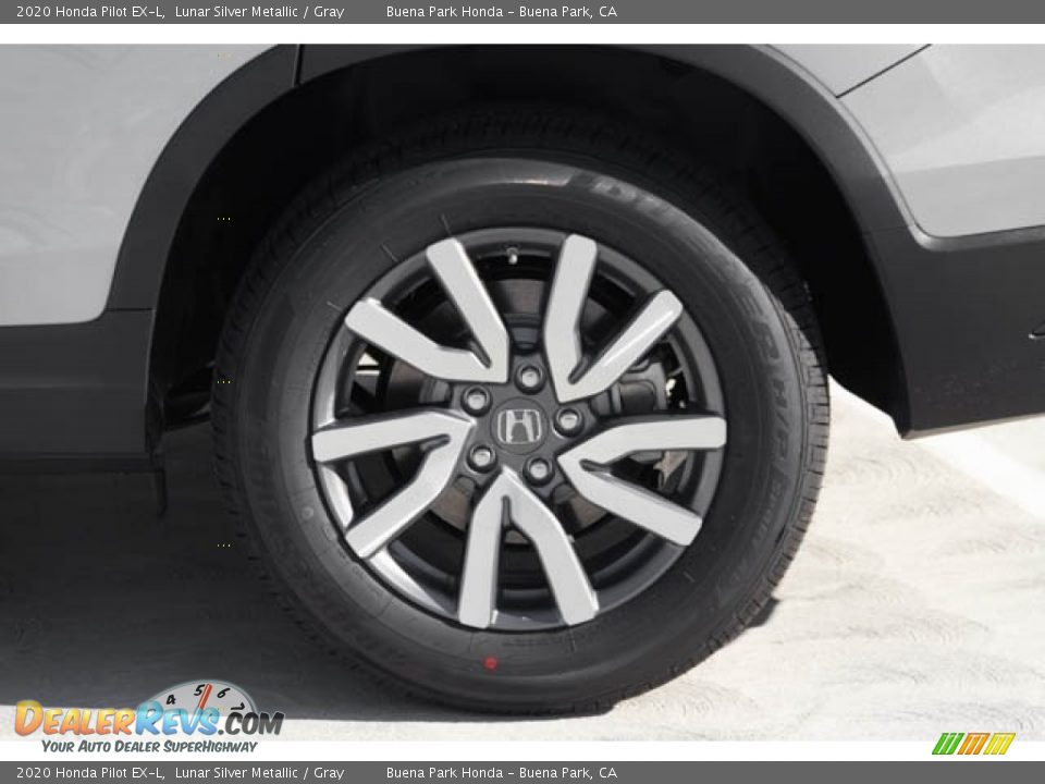 2020 Honda Pilot EX-L Lunar Silver Metallic / Gray Photo #12