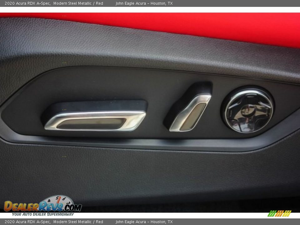 2020 Acura RDX A-Spec Modern Steel Metallic / Red Photo #13