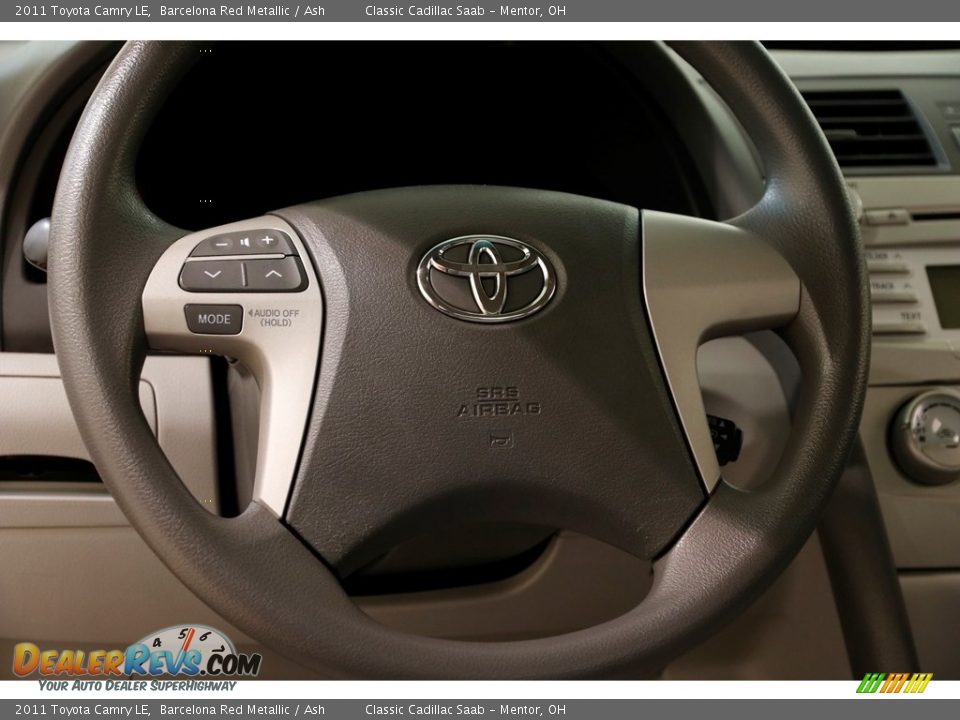 2011 Toyota Camry LE Barcelona Red Metallic / Ash Photo #7