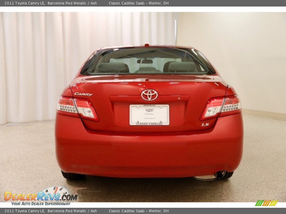 2011 Toyota Camry LE Barcelona Red Metallic / Ash Photo #17