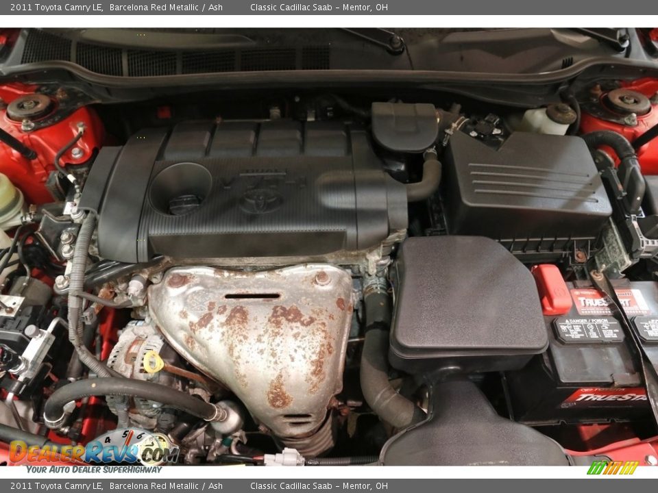 2011 Toyota Camry LE Barcelona Red Metallic / Ash Photo #18