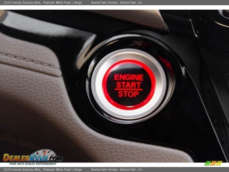 2020 Honda Odyssey Elite Platinum White Pearl / Beige Photo #20