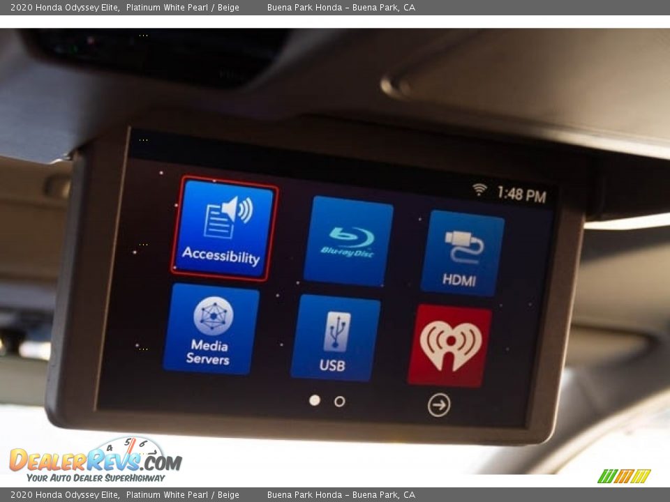 2020 Honda Odyssey Elite Platinum White Pearl / Beige Photo #26