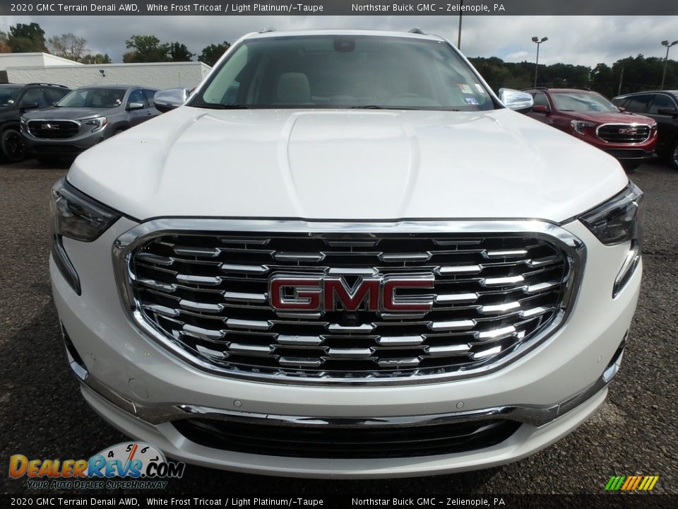 2020 GMC Terrain Denali AWD White Frost Tricoat / Light Platinum/­Taupe Photo #2