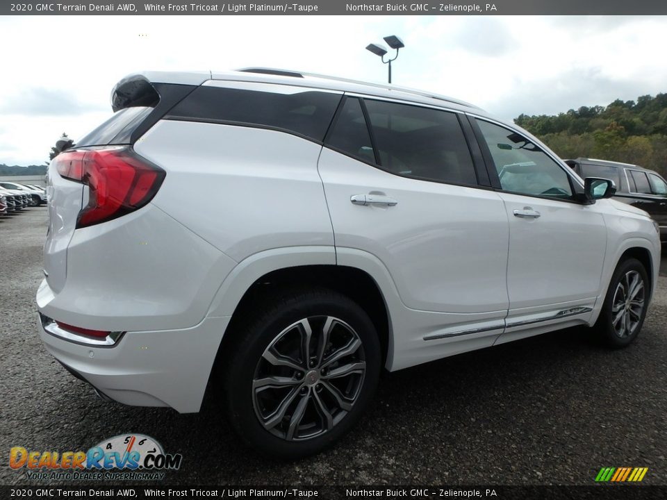 2020 GMC Terrain Denali AWD White Frost Tricoat / Light Platinum/­Taupe Photo #5