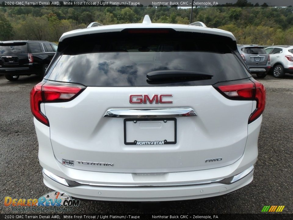 2020 GMC Terrain Denali AWD White Frost Tricoat / Light Platinum/­Taupe Photo #6