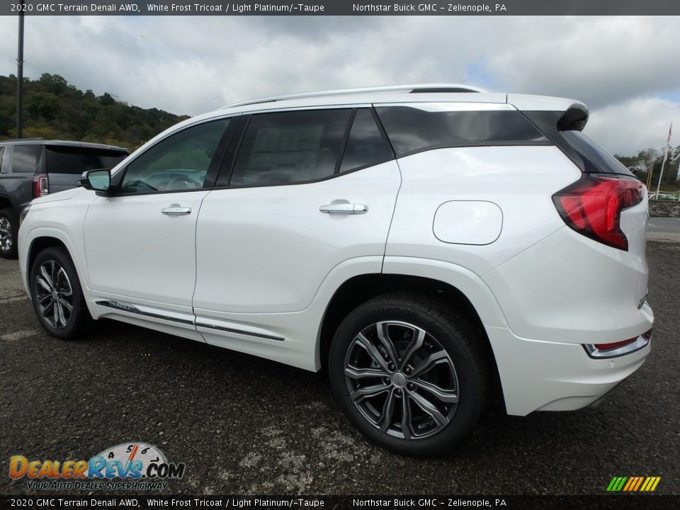 2020 GMC Terrain Denali AWD White Frost Tricoat / Light Platinum/­Taupe Photo #8