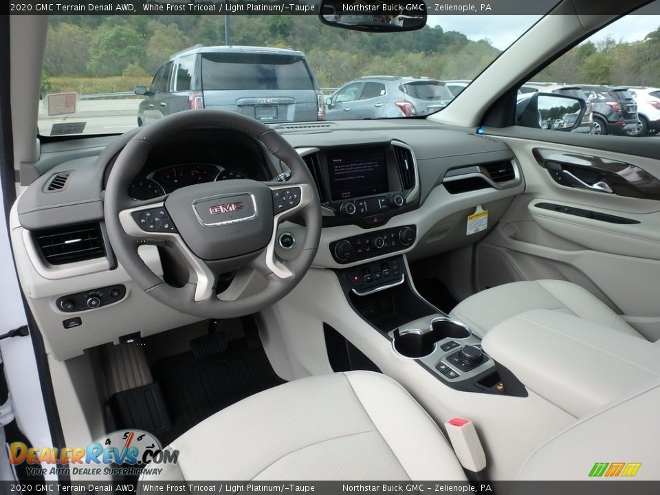 Light Platinum/­Taupe Interior - 2020 GMC Terrain Denali AWD Photo #15