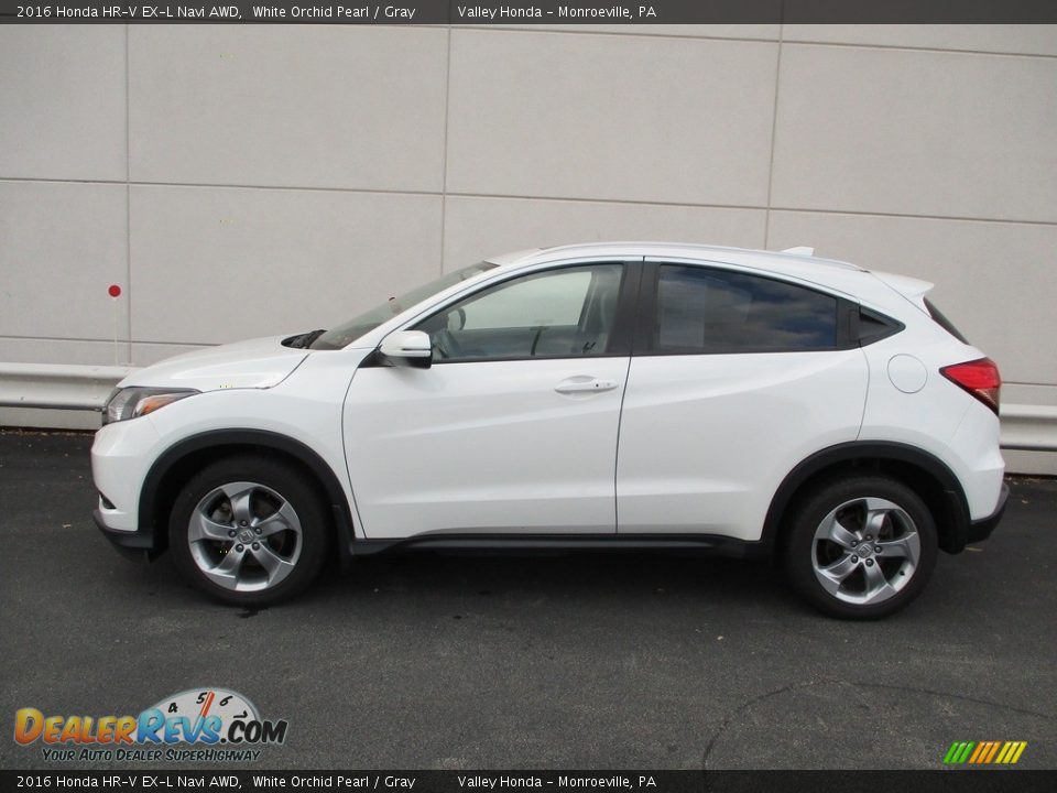 2016 Honda HR-V EX-L Navi AWD White Orchid Pearl / Gray Photo #2