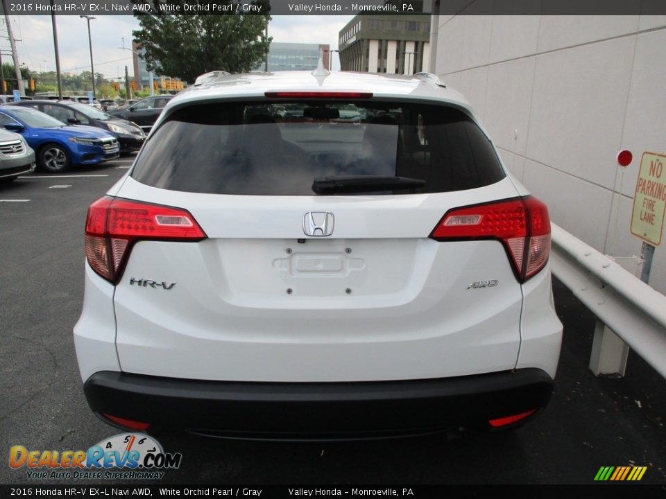 2016 Honda HR-V EX-L Navi AWD White Orchid Pearl / Gray Photo #4