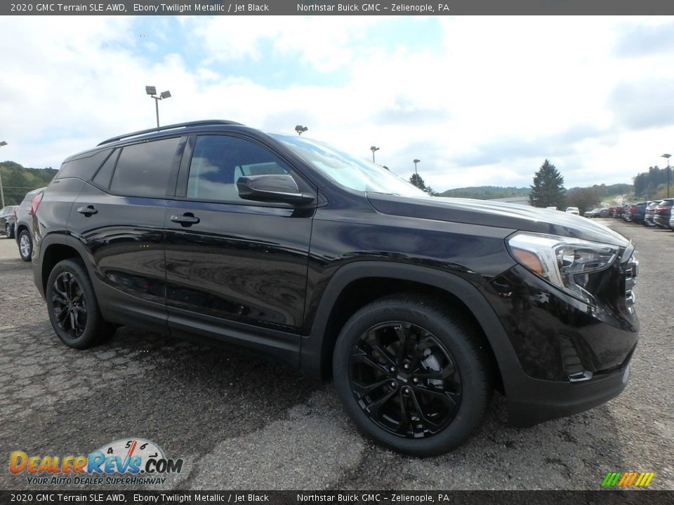 2020 GMC Terrain SLE AWD Ebony Twilight Metallic / Jet Black Photo #3