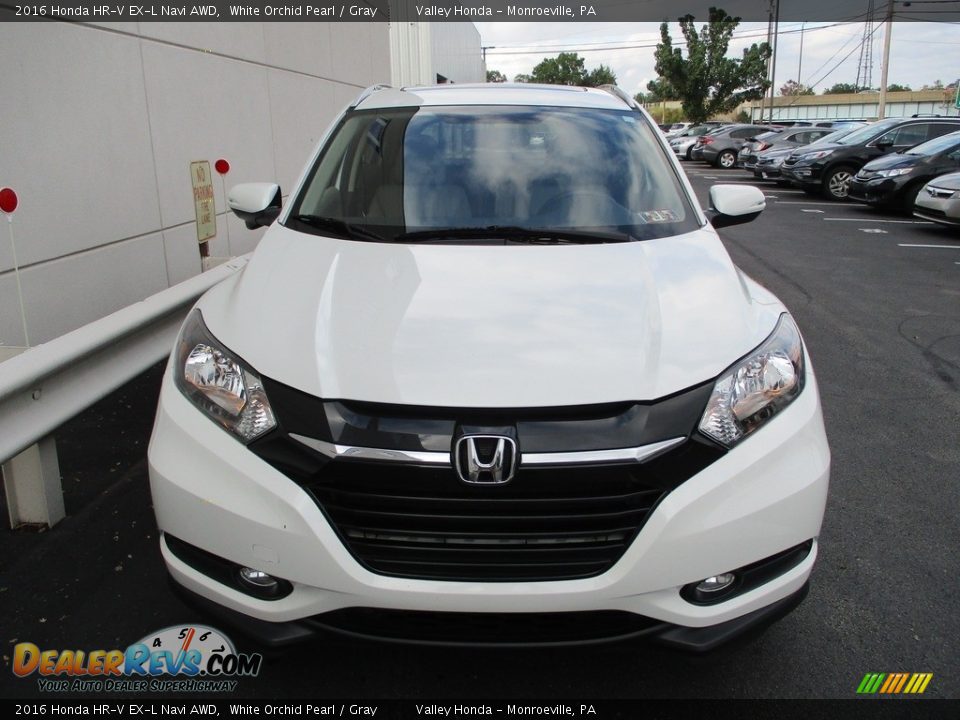 2016 Honda HR-V EX-L Navi AWD White Orchid Pearl / Gray Photo #9