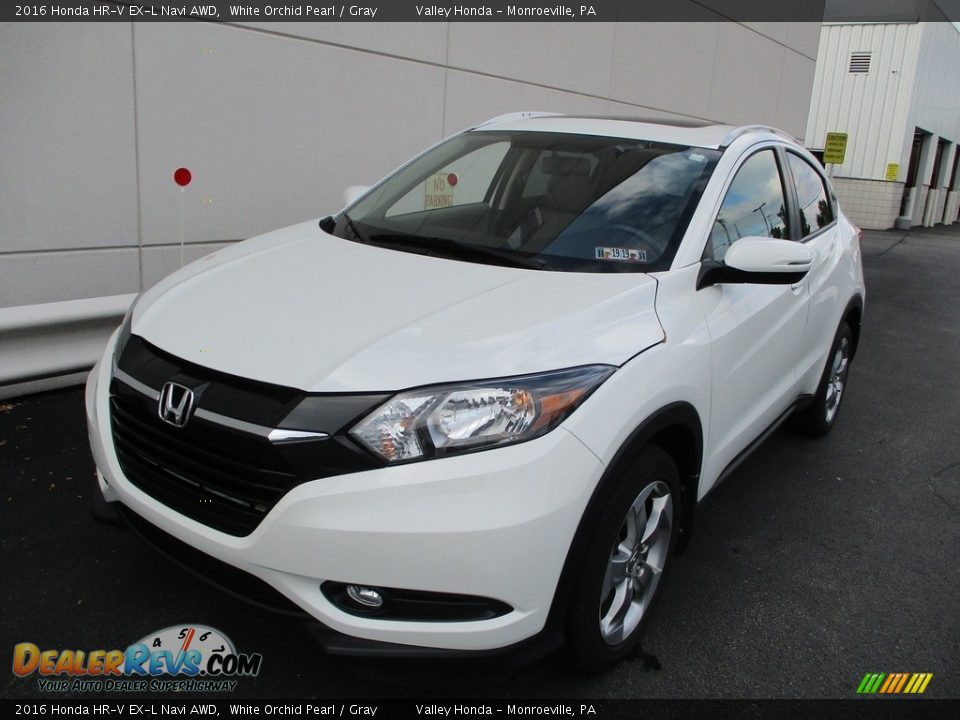 2016 Honda HR-V EX-L Navi AWD White Orchid Pearl / Gray Photo #10