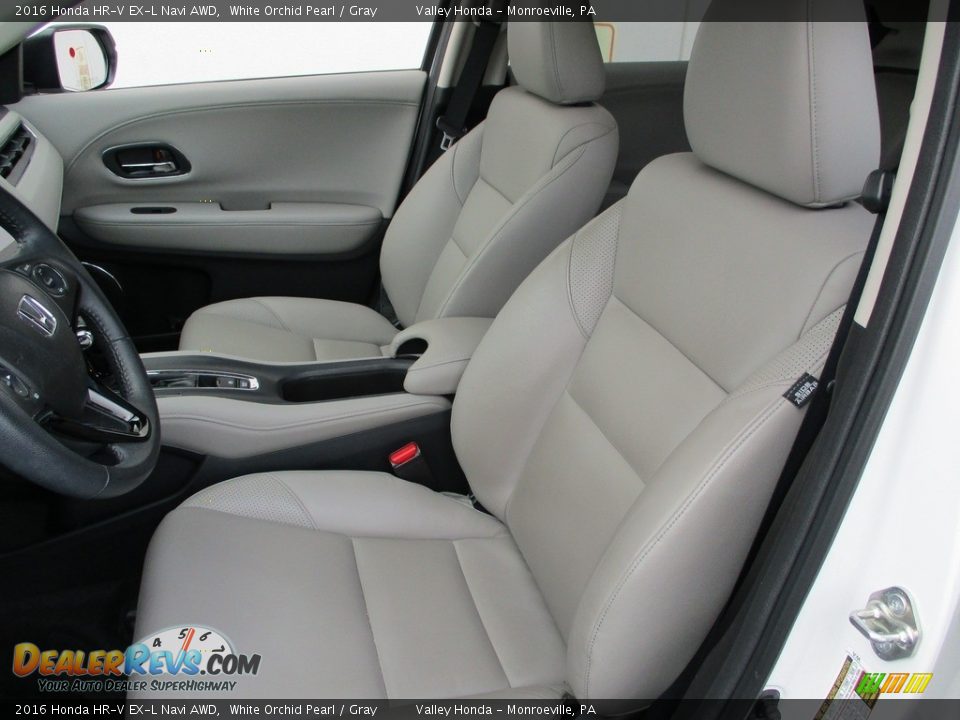 2016 Honda HR-V EX-L Navi AWD White Orchid Pearl / Gray Photo #12