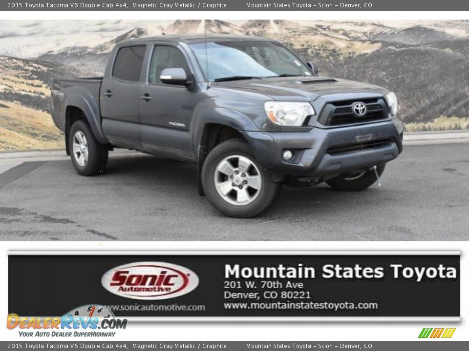 2015 Toyota Tacoma V6 Double Cab 4x4 Magnetic Gray Metallic / Graphite Photo #1