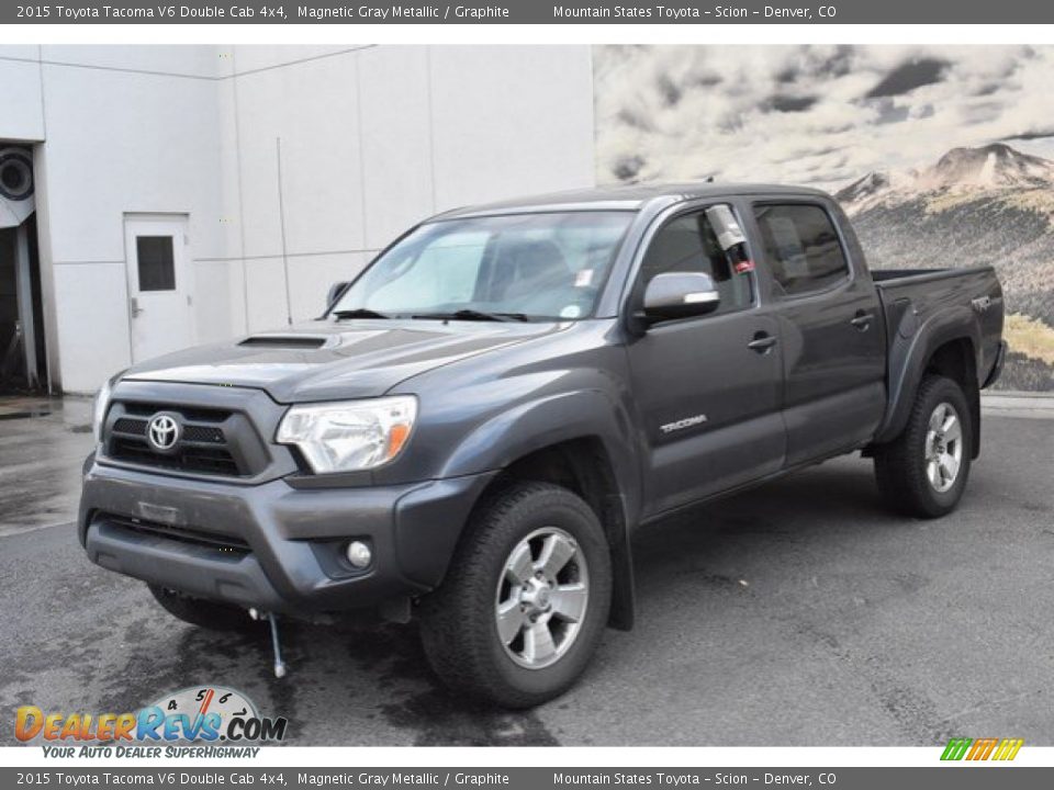2015 Toyota Tacoma V6 Double Cab 4x4 Magnetic Gray Metallic / Graphite Photo #2