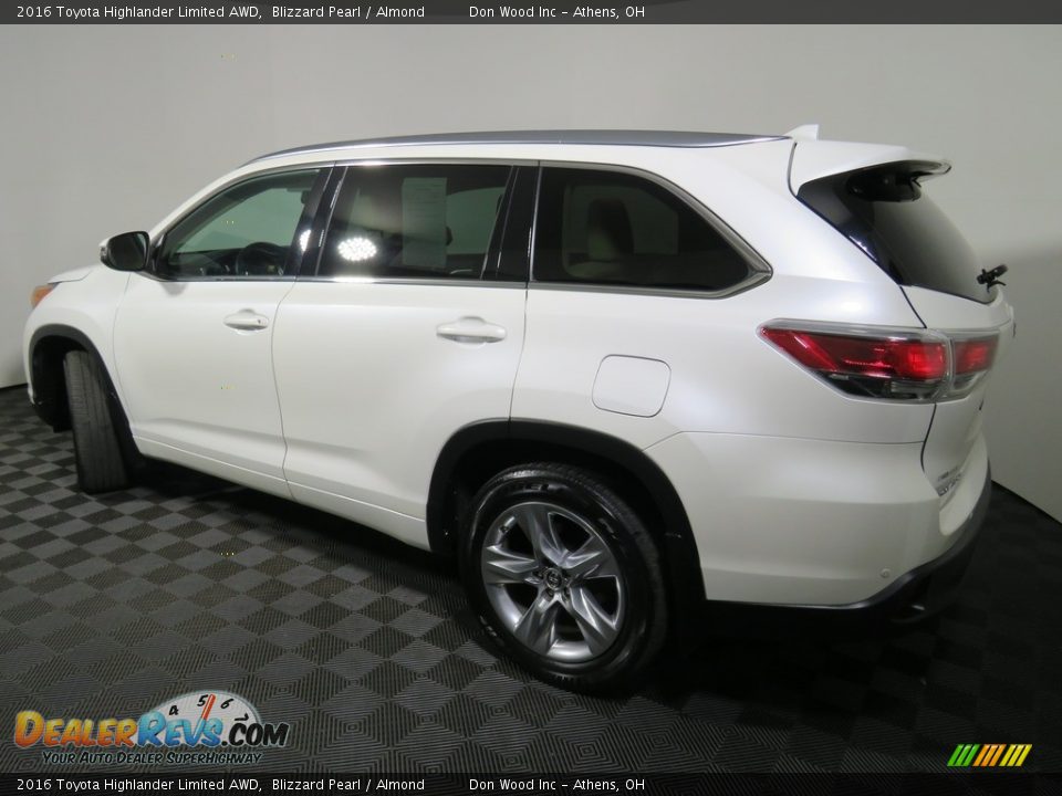 2016 Toyota Highlander Limited AWD Blizzard Pearl / Almond Photo #8