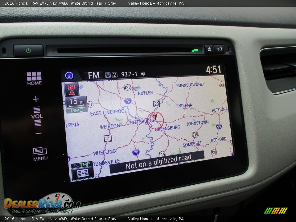 2016 Honda HR-V EX-L Navi AWD White Orchid Pearl / Gray Photo #16