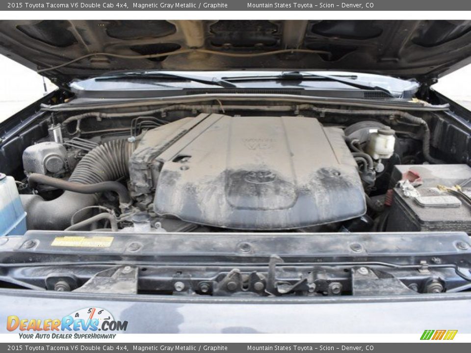 2015 Toyota Tacoma V6 Double Cab 4x4 Magnetic Gray Metallic / Graphite Photo #9