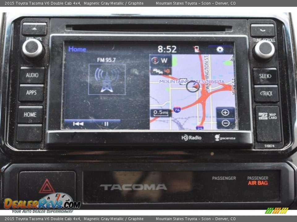 2015 Toyota Tacoma V6 Double Cab 4x4 Magnetic Gray Metallic / Graphite Photo #11