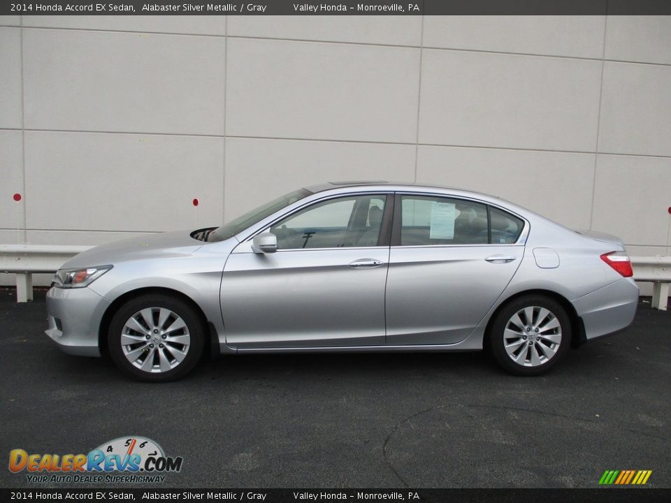 2014 Honda Accord EX Sedan Alabaster Silver Metallic / Gray Photo #2