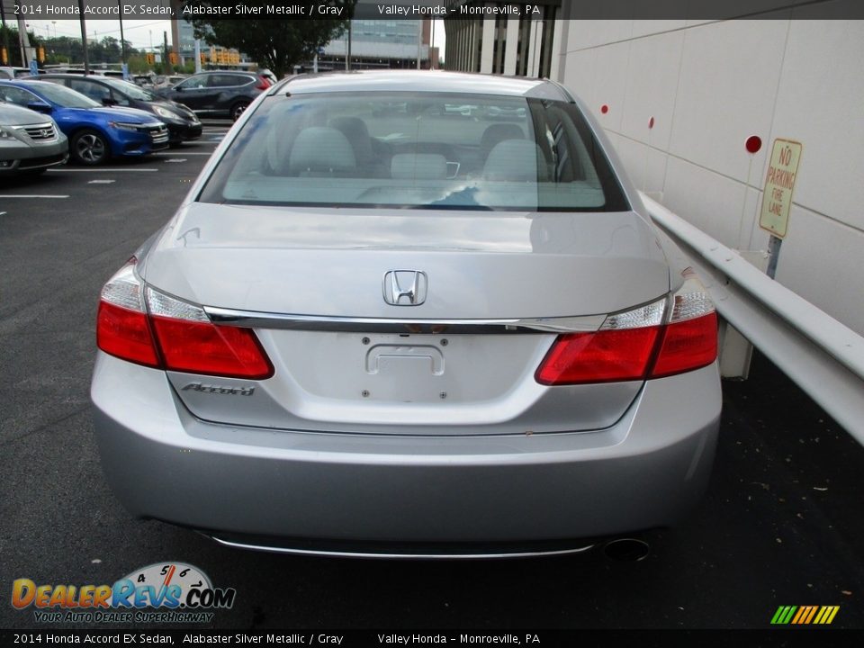 2014 Honda Accord EX Sedan Alabaster Silver Metallic / Gray Photo #4