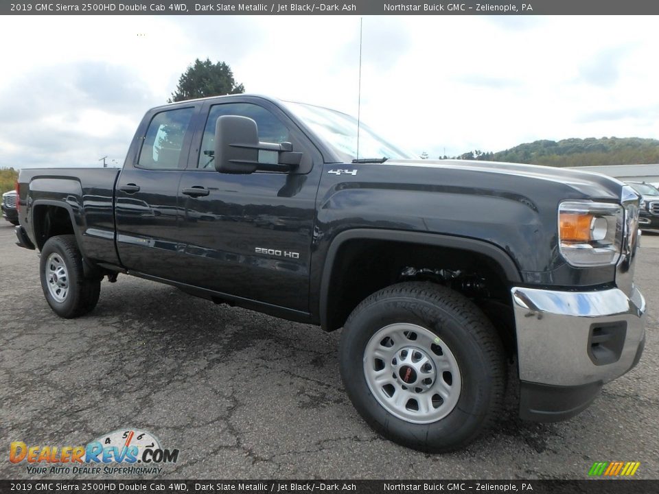2019 GMC Sierra 2500HD Double Cab 4WD Dark Slate Metallic / Jet Black/­Dark Ash Photo #3