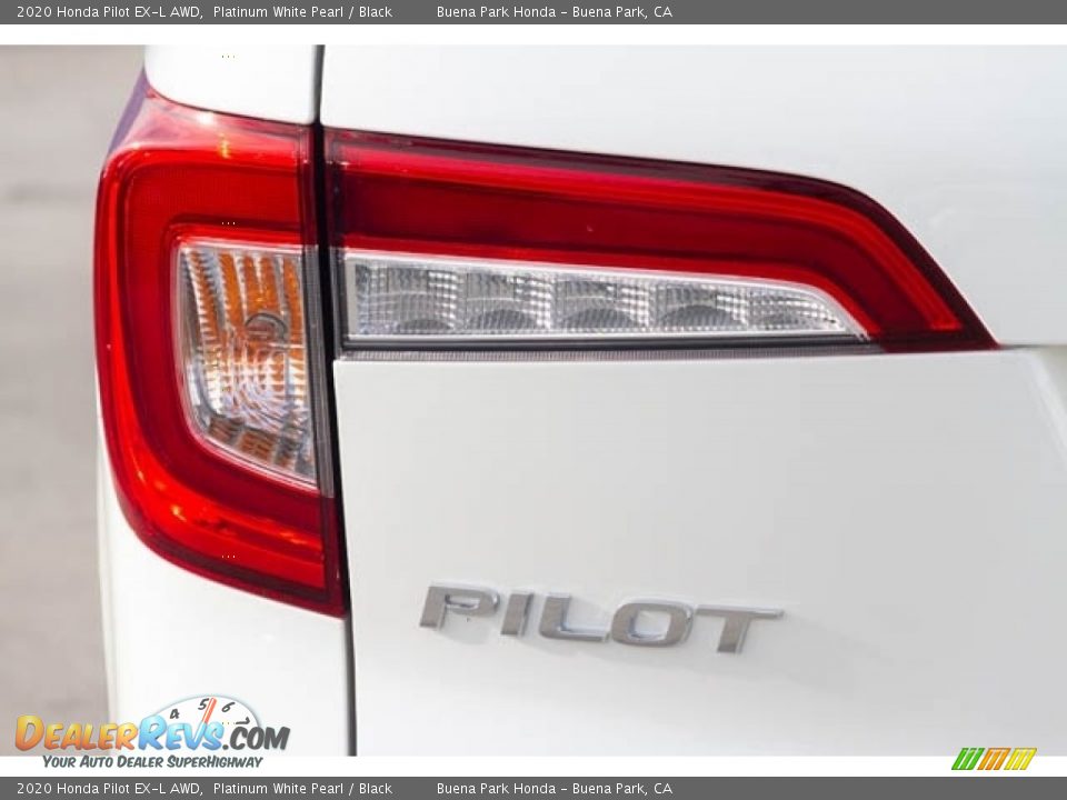 2020 Honda Pilot EX-L AWD Platinum White Pearl / Black Photo #7