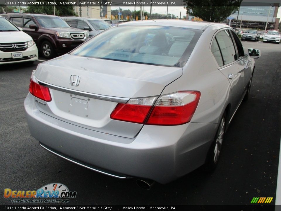 2014 Honda Accord EX Sedan Alabaster Silver Metallic / Gray Photo #5
