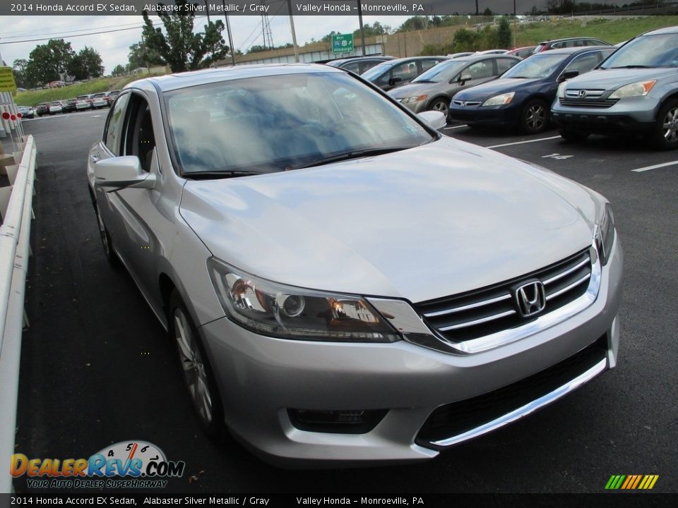 2014 Honda Accord EX Sedan Alabaster Silver Metallic / Gray Photo #7