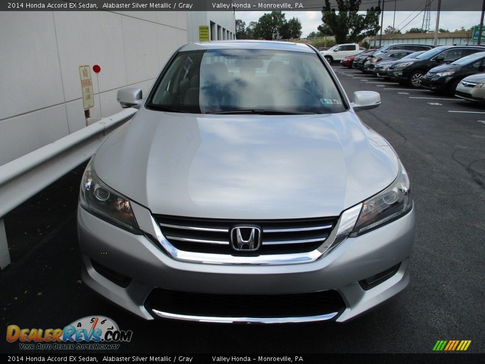 2014 Honda Accord EX Sedan Alabaster Silver Metallic / Gray Photo #8