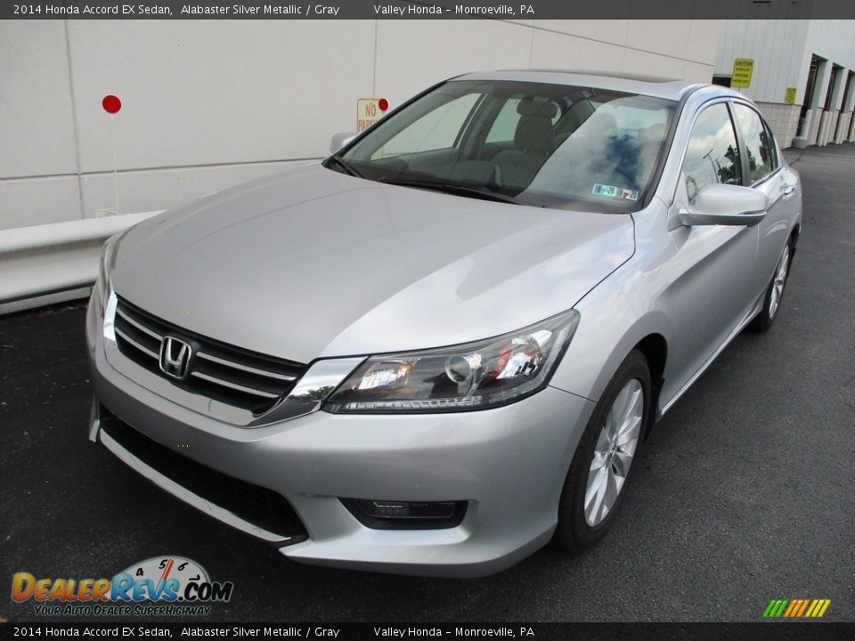 2014 Honda Accord EX Sedan Alabaster Silver Metallic / Gray Photo #9