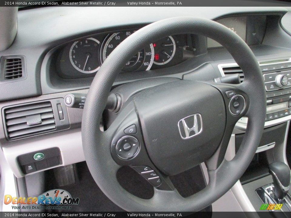 2014 Honda Accord EX Sedan Alabaster Silver Metallic / Gray Photo #14