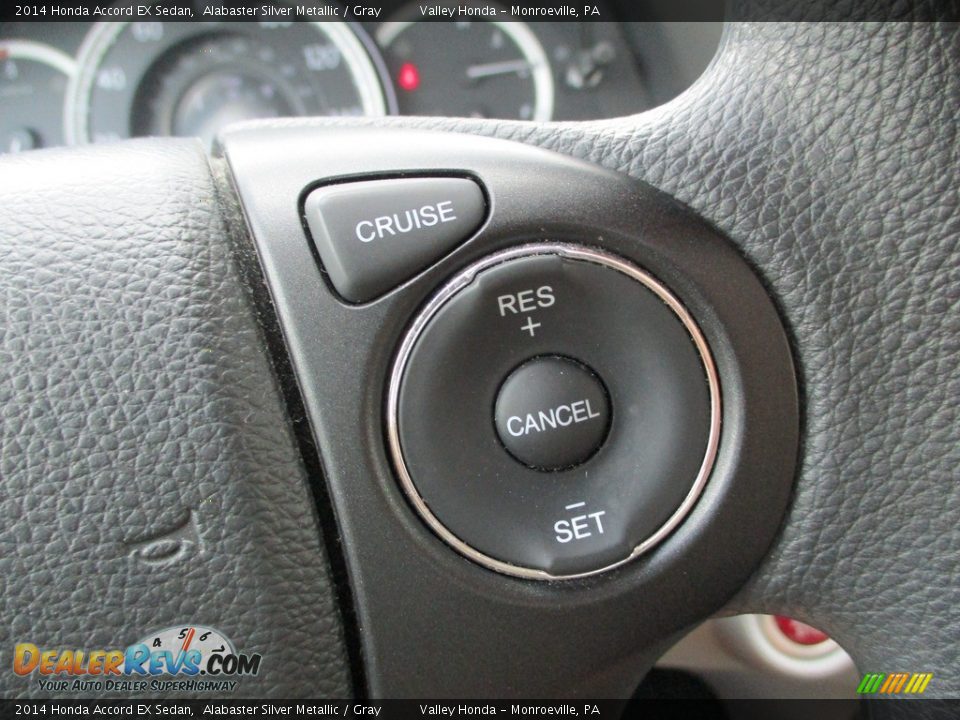 2014 Honda Accord EX Sedan Alabaster Silver Metallic / Gray Photo #18