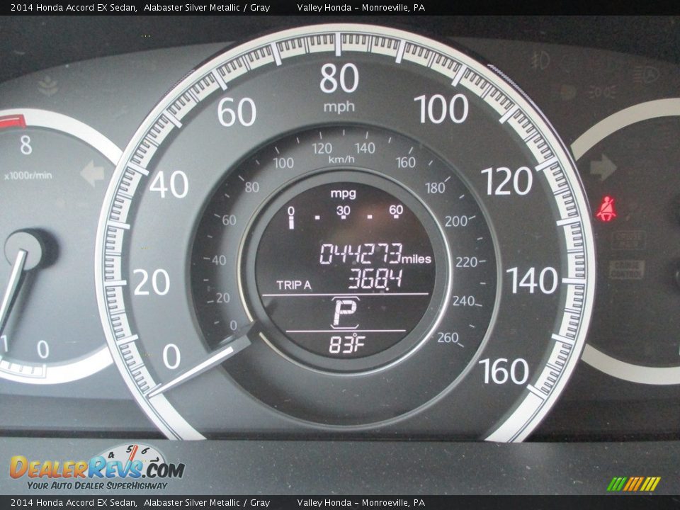 2014 Honda Accord EX Sedan Alabaster Silver Metallic / Gray Photo #20