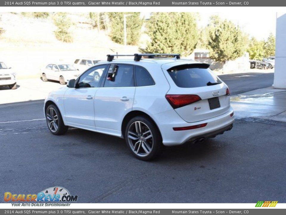 2014 Audi SQ5 Premium plus 3.0 TFSI quattro Glacier White Metallic / Black/Magma Red Photo #4