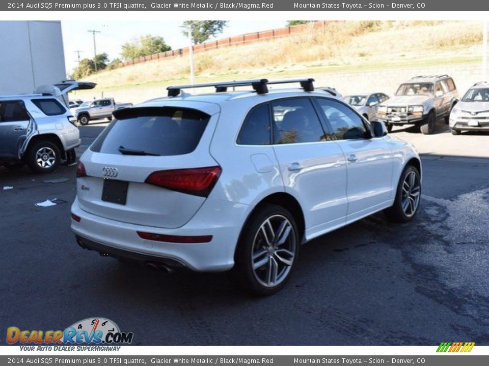 2014 Audi SQ5 Premium plus 3.0 TFSI quattro Glacier White Metallic / Black/Magma Red Photo #6