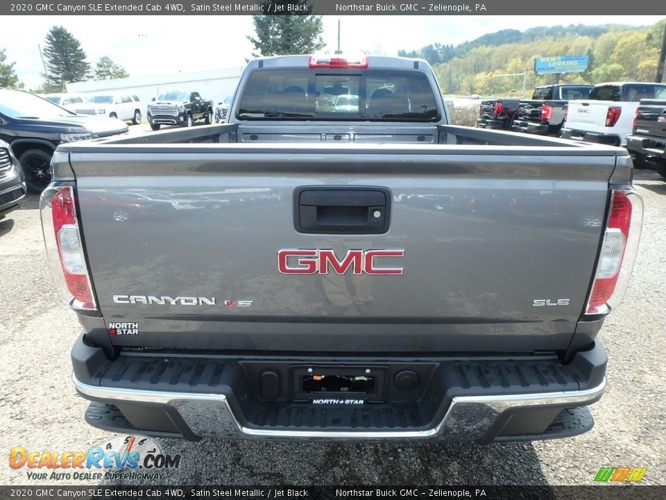 2020 GMC Canyon SLE Extended Cab 4WD Satin Steel Metallic / Jet Black Photo #6