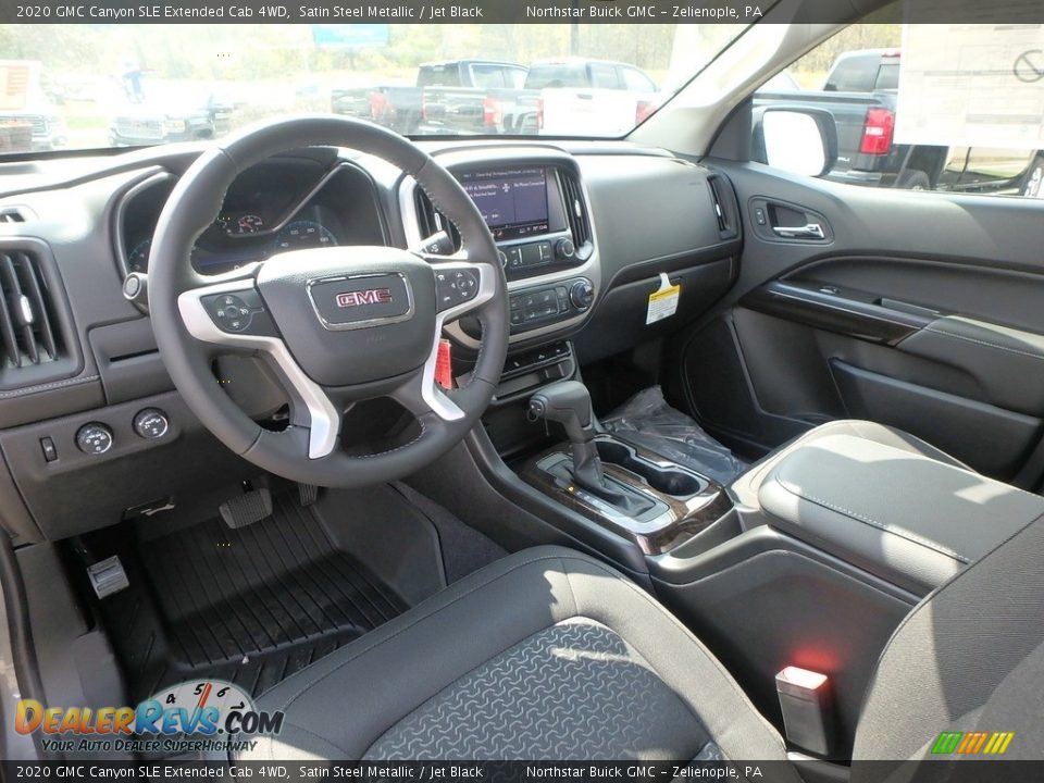 Jet Black Interior - 2020 GMC Canyon SLE Extended Cab 4WD Photo #16