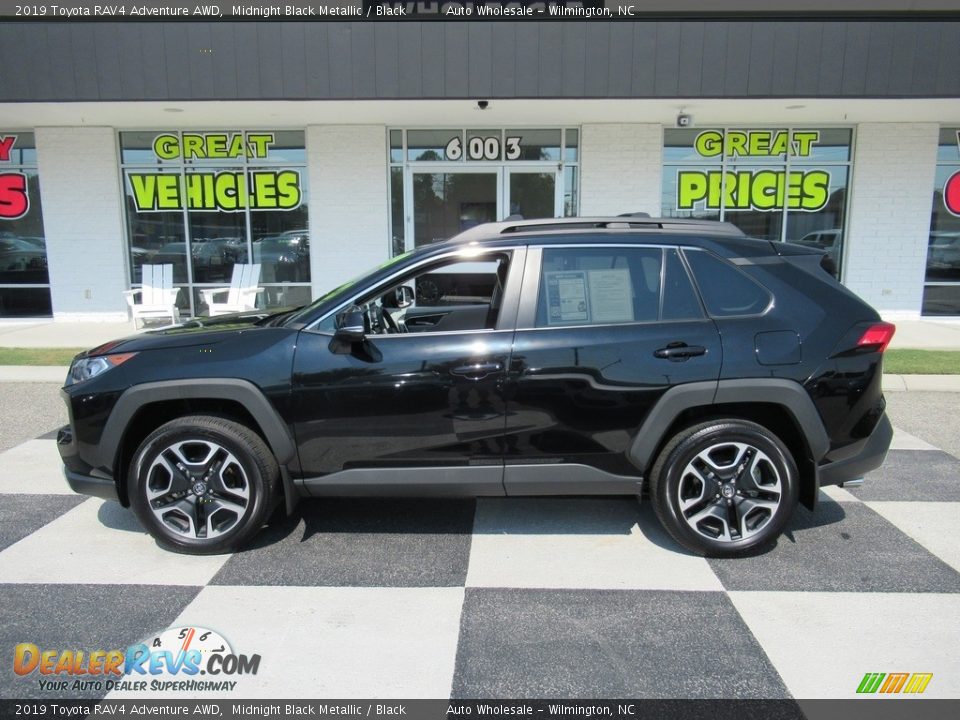2019 Toyota RAV4 Adventure AWD Midnight Black Metallic / Black Photo #1
