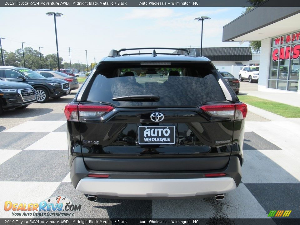 2019 Toyota RAV4 Adventure AWD Midnight Black Metallic / Black Photo #4
