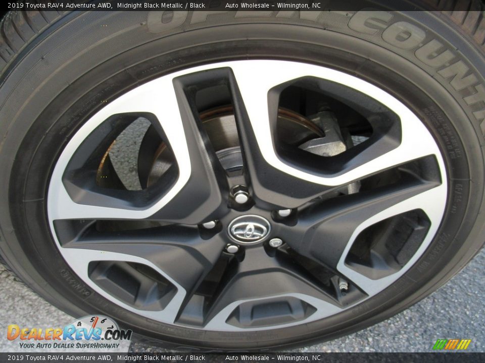 2019 Toyota RAV4 Adventure AWD Midnight Black Metallic / Black Photo #7