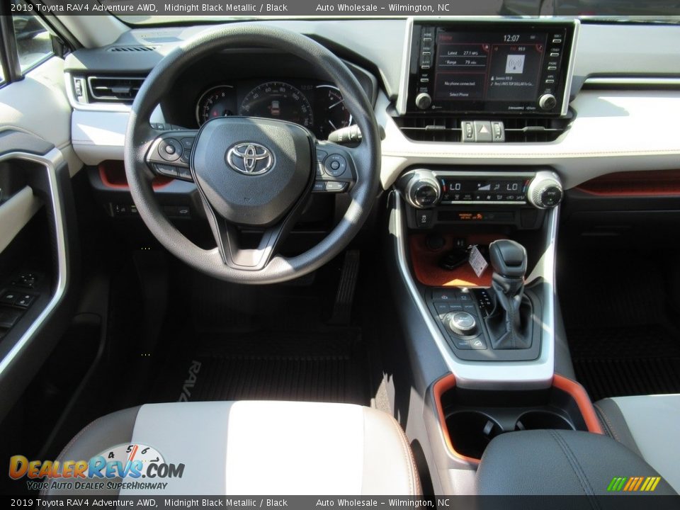 2019 Toyota RAV4 Adventure AWD Midnight Black Metallic / Black Photo #14