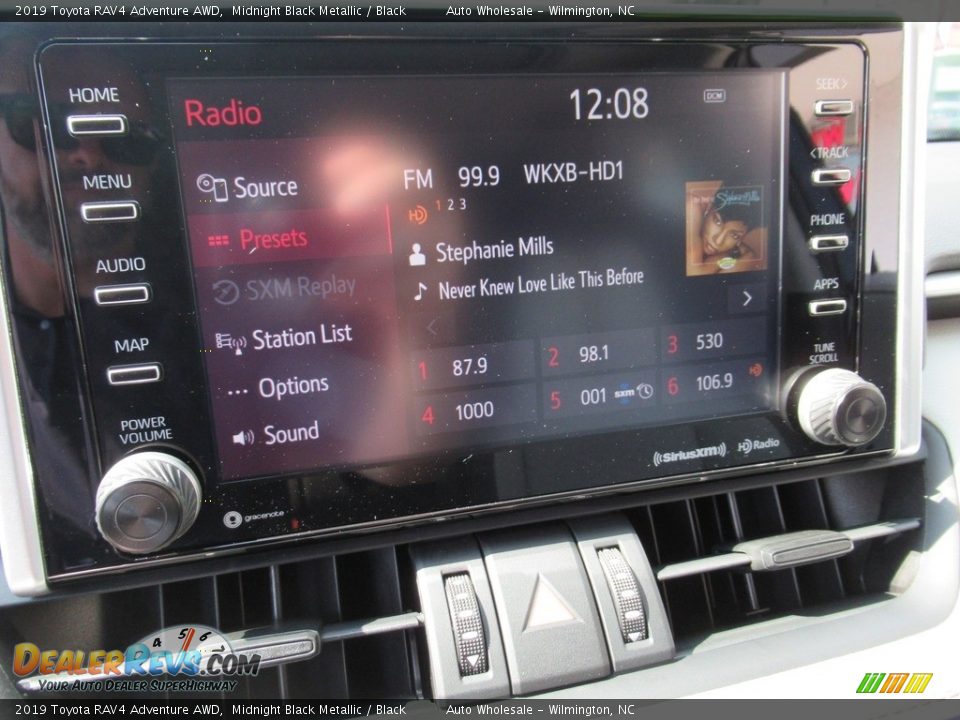 2019 Toyota RAV4 Adventure AWD Midnight Black Metallic / Black Photo #16