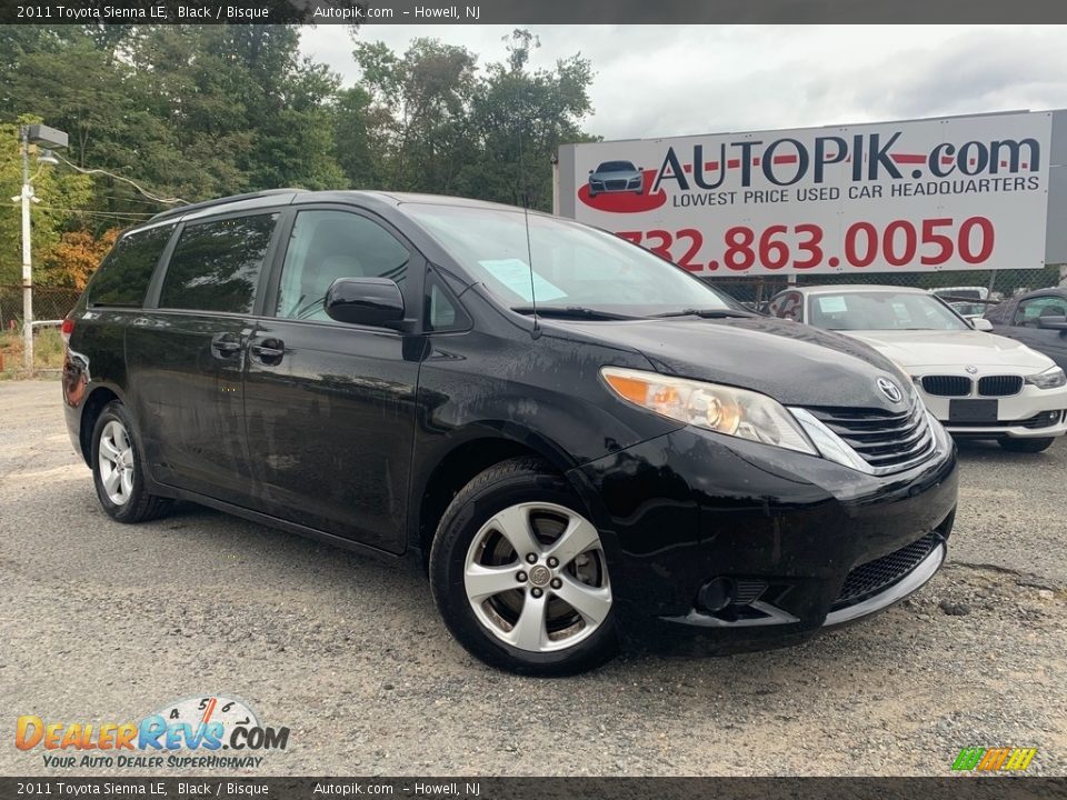 2011 Toyota Sienna LE Black / Bisque Photo #1