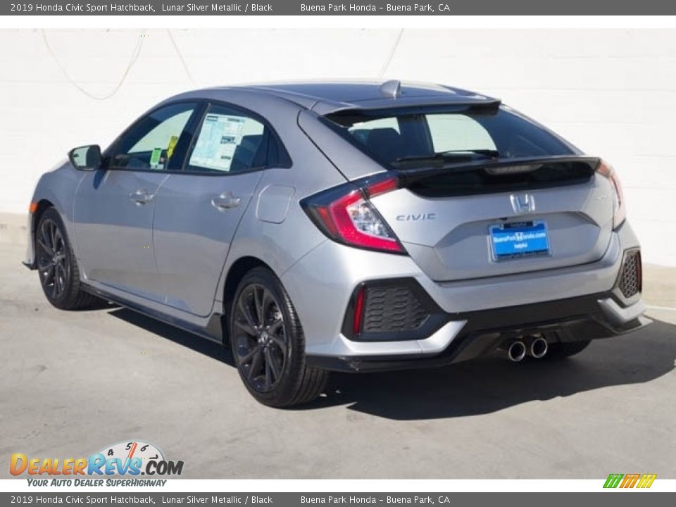 2019 Honda Civic Sport Hatchback Lunar Silver Metallic / Black Photo #2